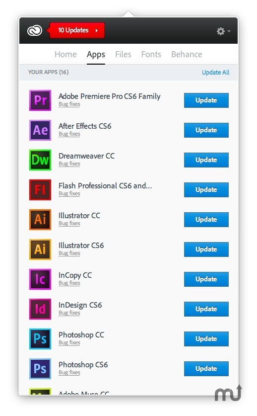 Adobe application manager update mac